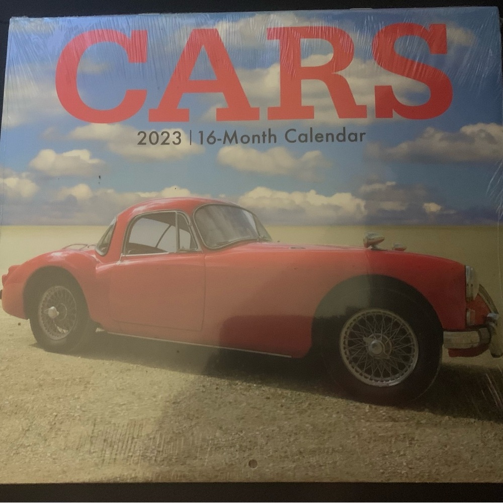 Vintage Red Car 2023 Wall Vintage Calendar 2023